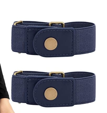 Cinturón invisible, jeans elásticos, diseño simple y elegante colores disponibles